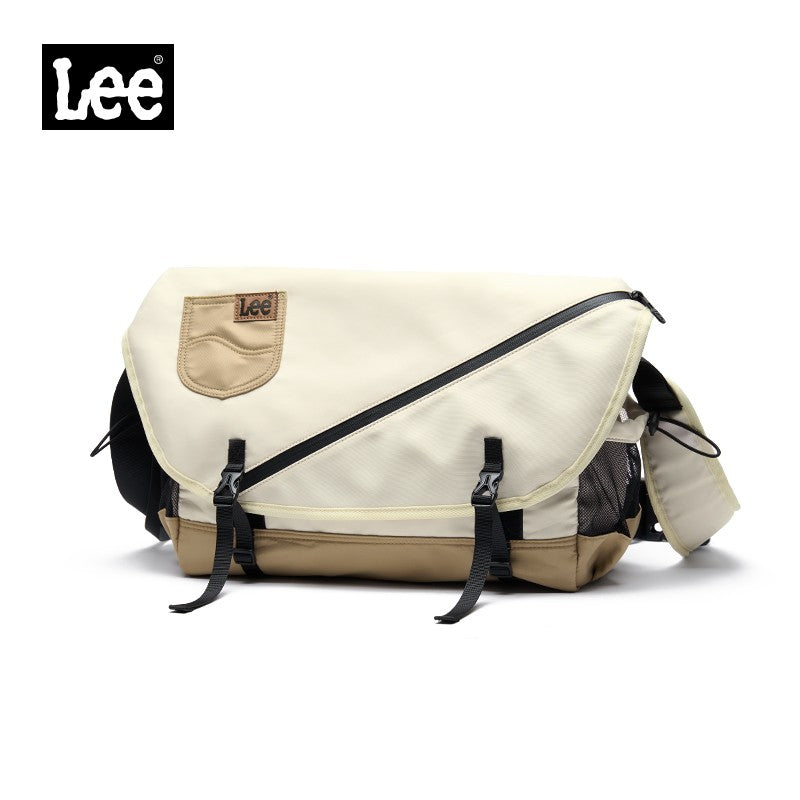 LEE Unisex Waterproof Nylon Travel Crossbody Shoulder Bag Women Man Casual Large Flip Messenger Bag Student Satchel School Bag