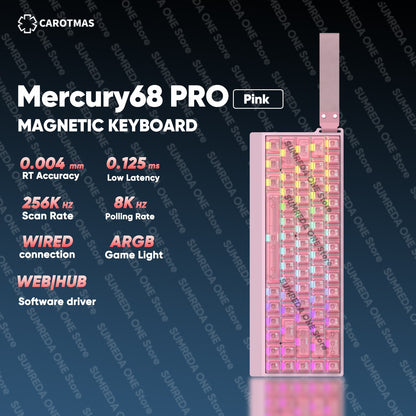 IROK Carotmas Mercury68 Max mars68 pro Mercury 68 Gaming Teclado Mecânico Magnético Rapid Trigge 0.001 8K Teclado Gamer Com Fio
