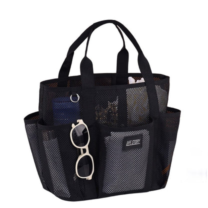 Beach Swimming Bag Fashion Portable Sports Bag Mesh Hollow Travelbag Large Capacity Gym Bag Multi-function Pocket Clutch Bag