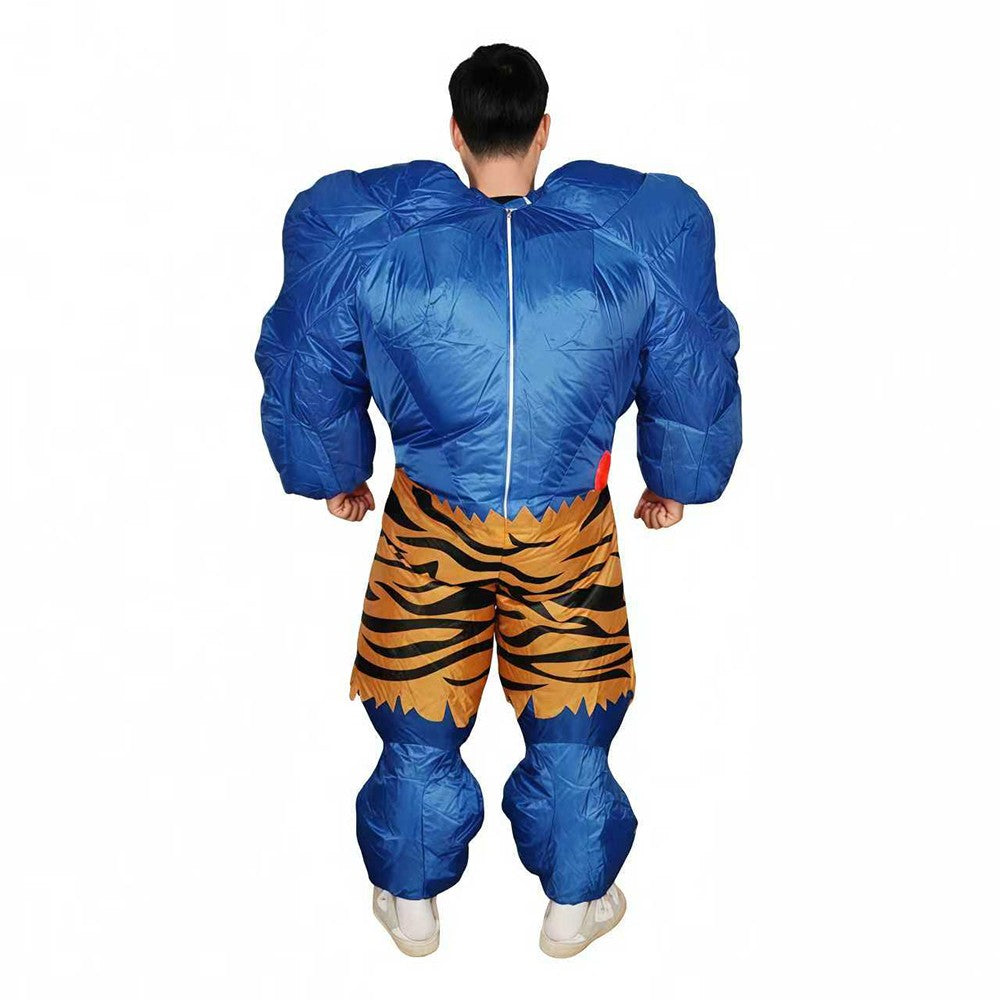 Halloween Adult Muscle Inflatable Cosplay Costume Anime mach Set Mascot Christmas Party Stage Performance