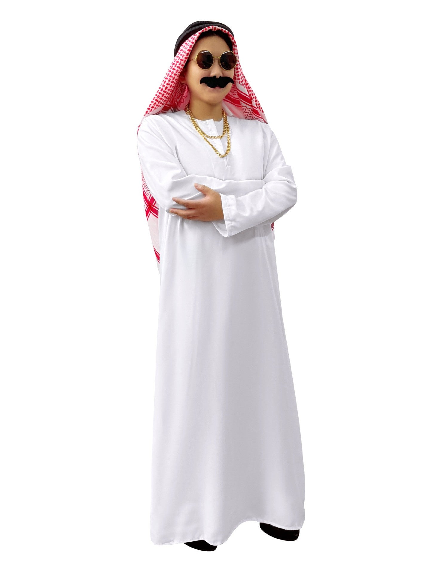 New Arab Emirate Costume Shepherd Rich Arab Prince Adult Role Playing Fantasia Halloween Carnival Costume Hot Selling