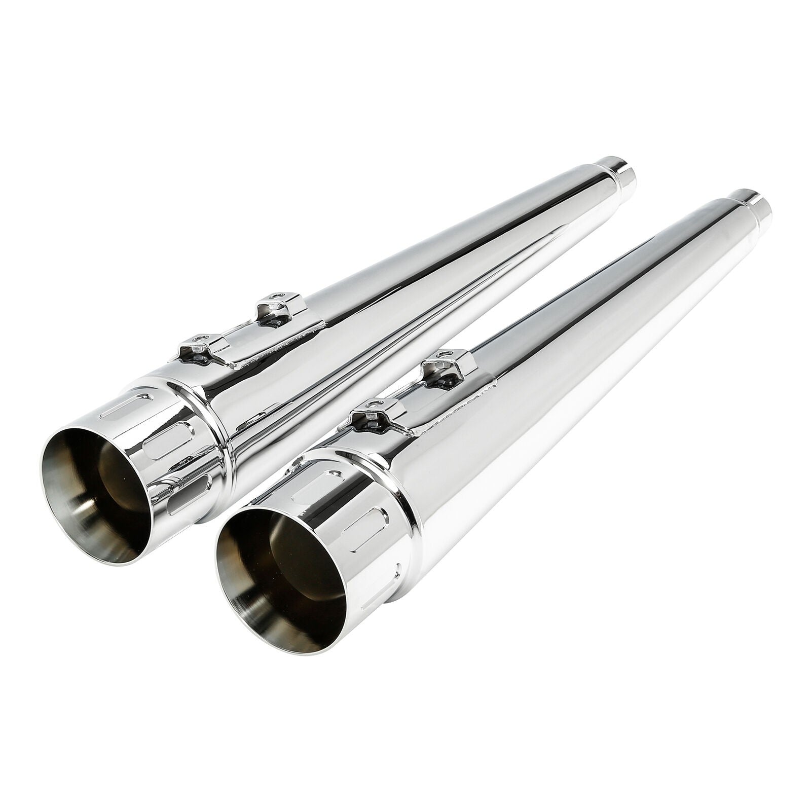 Motorcycle 4' Exhaust Pipes For Harley Touring Road King Models With Dual Exhaust 1995-2016 2015 2014 2013 2012 11 Black/Chrome