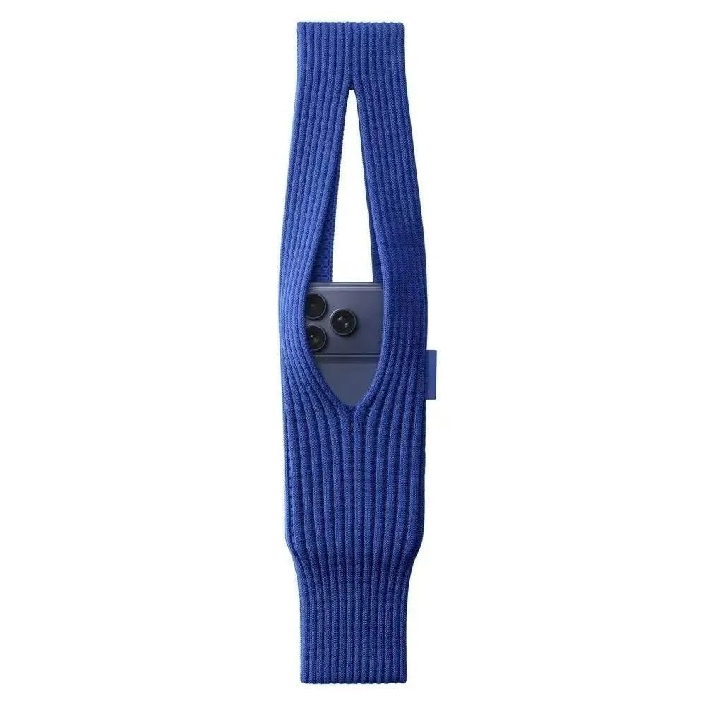 For Apple For iPhone Winter Tech foriPad Fashion Gift Compatible Knitted Cross body Bag Pet Snack Pocket Cozy Christmas Stocking