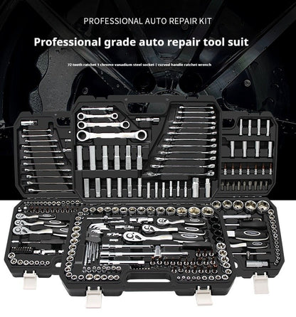 Grande Conjunto de Ferramentas para Reparo Automotivo Chave de Boca de Soquete de Manutenção Automotiva Conjunto de Combinação de Soquetes Multifuncional