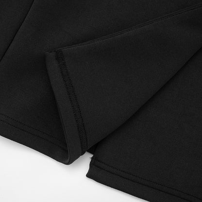 Mozision Deep V Neck Long Sleeve Sexy Mini Blazer Dress Women Elegant Double-breasted High Waist Club Party Blazers Dress