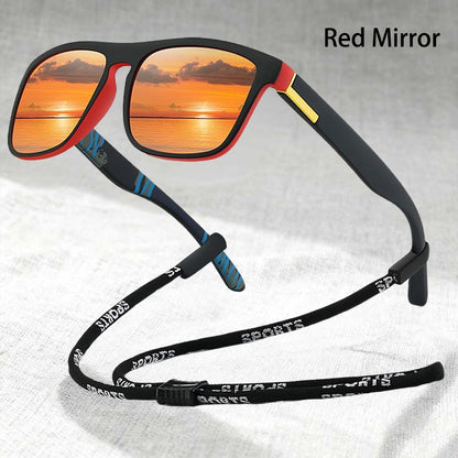 Fashion With Chain Square Sunglasses For Men Women Driving Fishing Brand Designer Sun Glasses Man UV400 Eyewear