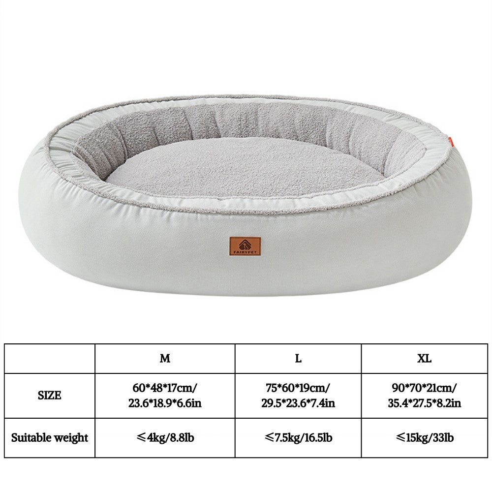 Cama para Cães Pequenos e Médios - Camas Laváveis para Cães Peludas, Camas de Inverno para Animais de Estimação com Zíper Removível