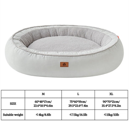 Cama para Cães Pequenos e Médios - Camas Laváveis para Cães Peludas, Camas de Inverno para Animais de Estimação com Zíper Removível
