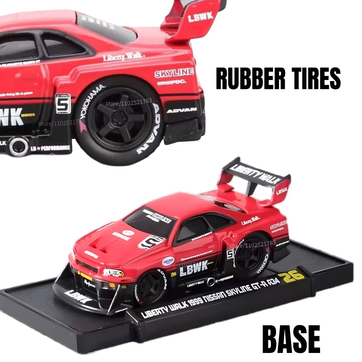 Maisto 1:64 Muscle Machines Nissan Skyline GT-R R34 Carro Modelo Diecast Escala American Monster Transport Figura Brinquedo Menino