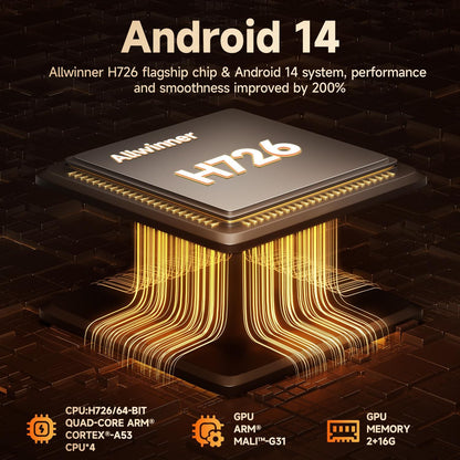 Magcubic 900ANSI Projetor Android 14 Foco Automático Suporte 8K Nativo 1080P Com Wifi6 BT5.4 16G Allwinner H726 Portátil HY350Max