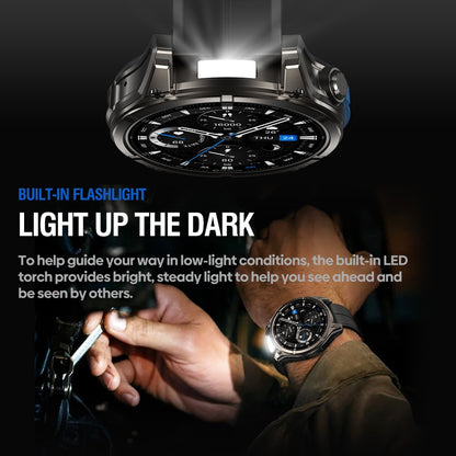 NOVO Smartwatch Zeblaze VIBE 8 com Chamada de Voz, Tela AMOLED de 1,43", Lanterna Embutida, Frequência Cardíaca e Pressão Arterial 2025
