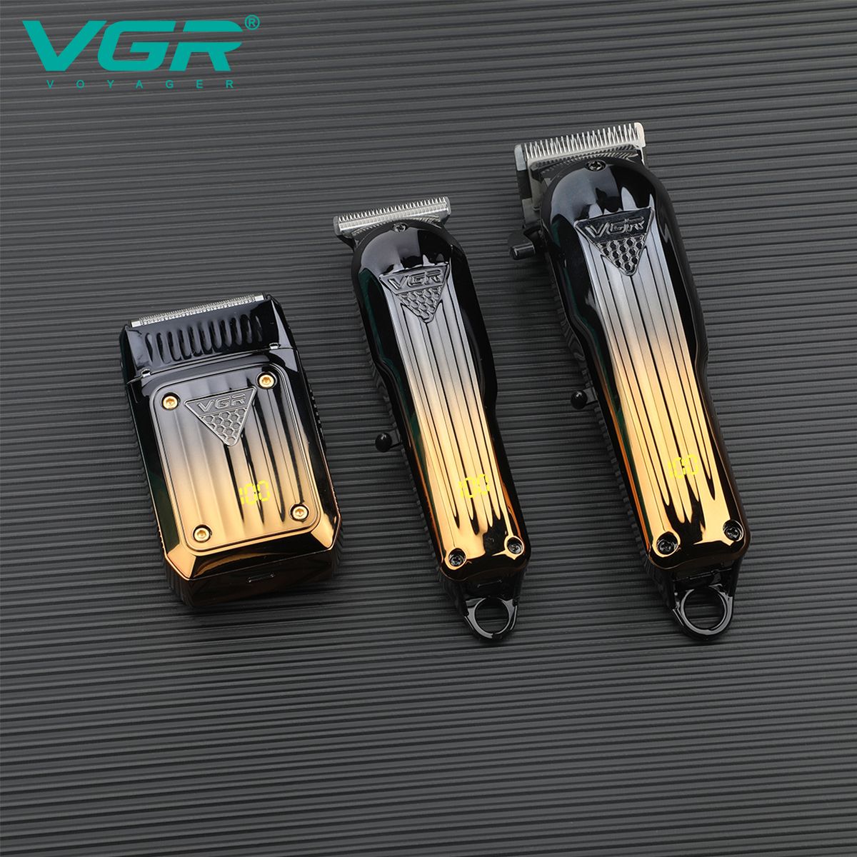 VGR 644 gradient hair cutting combination electric shaver rechargeable professional men's hair clipper carving electric pusher