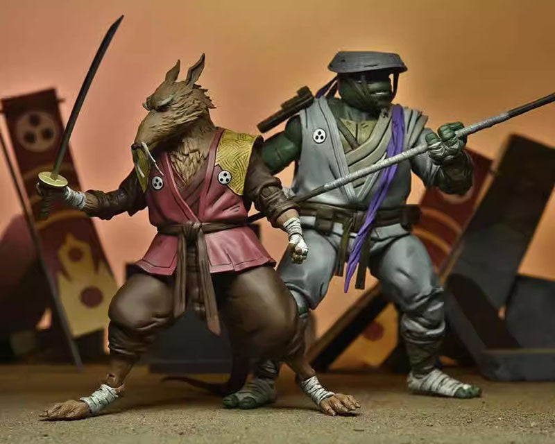 Original NECA 54351 The Last Ronin Figura de Ação Ultimate Splinter Colecionável de 7 polegadas