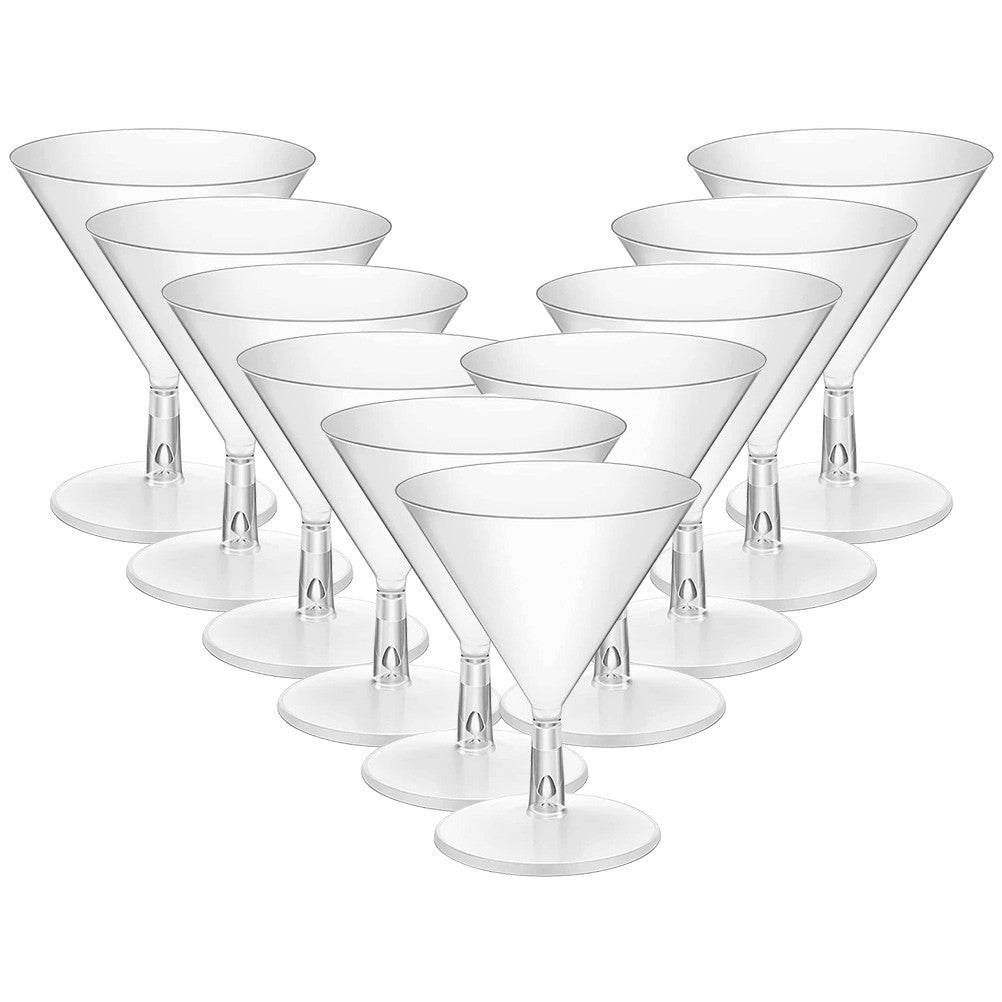 10 Pcs Wine Glass Party Cocktail Glasses Plastic Champagne Whiskey Cup Martini Coupe Abs Cups Bulk
