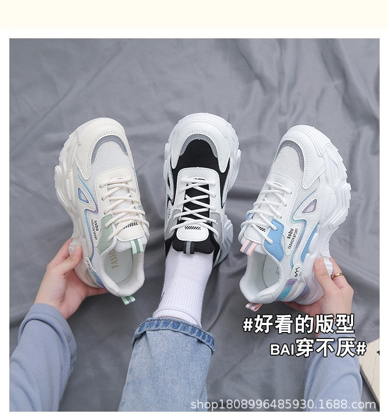2025 Sneakers Women Platform Flat Shoes Woman Shoes Green Casual Trainers Ladies Chunky Sneakers Women Shoes