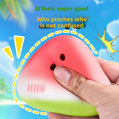 2026 New Squishy Watermelon Fidget Toy Stress Reliever Funny Pressure Reducer Prop Anti-Stress Slow Rising Fruit Pinch Squeeze