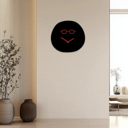 Creative Minimalist Decoration Playful and Smiling Face Clock Living Room Foyer Decoration Acrylic Silent Gift Clock