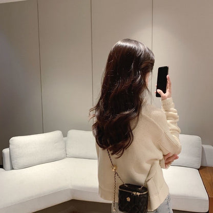 New Mini Quilted Chain Diamond Checkered Women's Crossbody Bag Fashion Mini Handbag  PU Leather Woman's One-shoulder Small Bag