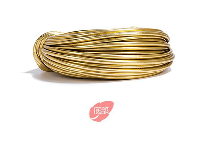 2024 New Gold Handbags for Women Luxury Designer Brand Handwoven Noodle Bags Rope Knotted Evening Clutch Underarm Dumpling Bag