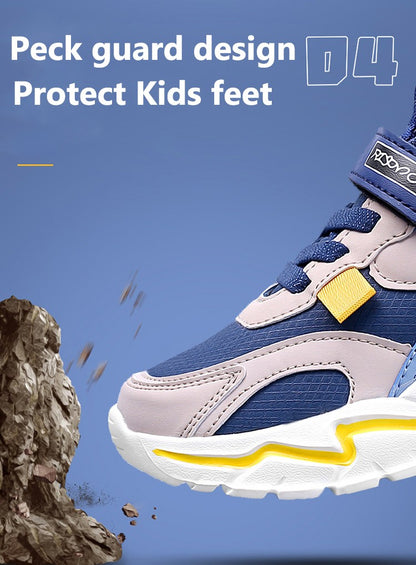 Four Seasons Sport Kids Sneakers Boys Casual Shoes For 5-16Years Children School Walking Non-slip Outdoor Running Shoes Leather