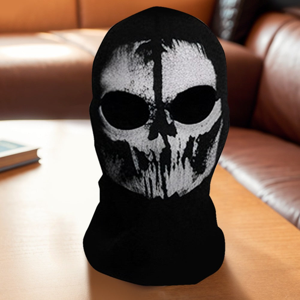Halloween Ghost Full Face Mask Skull Scary Ghost Skeleton Motorcycle Cycling Headmask for Halloween Cosplay Balaclava Halloween