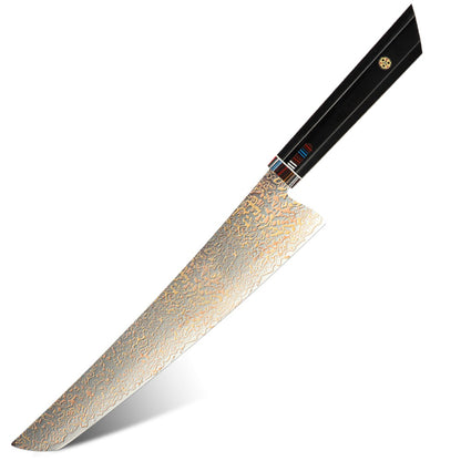Amber VG10 Damascus Steel Kitchen Knife Set with Resin Handle, Damascus Chef Knife Set, Latest Styles, 37Layers, VG10
