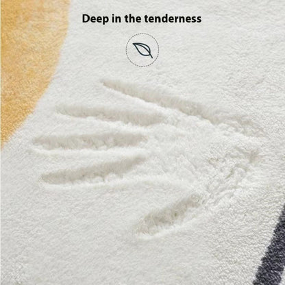 VIKAMA Christmas Tree Imitation Cashmere Carpet For Bedroom Non-Slip Bedside Rug For Bathroom And Bathroom Area Decoration