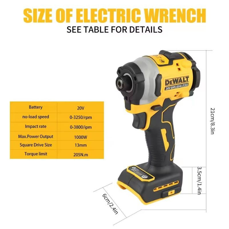 Parafusadeira elétrica recarregável sem fio Dewalt DCF850 20V/60V, bateria elétrica de lítio, ferramentas elétricas, alto torque original