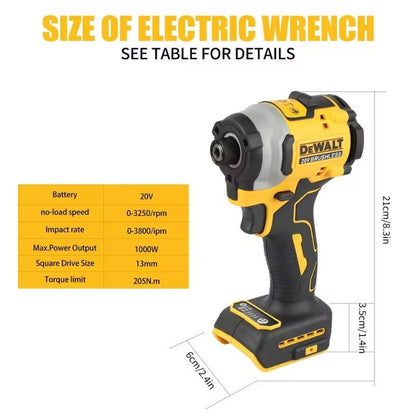 Parafusadeira elétrica recarregável sem fio Dewalt DCF850 20V/60V, bateria elétrica de lítio, ferramentas elétricas, alto torque original
