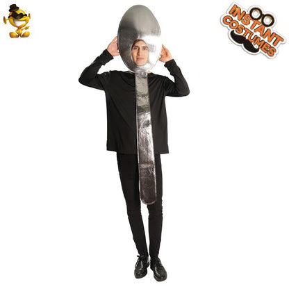 Funny Men's and Women's Tableware Costumes Halloween Couple Makeup Dance Party Stage Performance Costumes Cosplay Costumes
