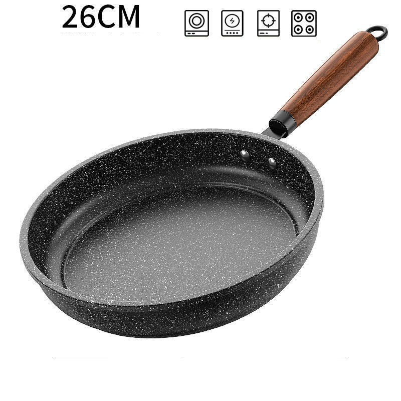 30cm Frying Pan Wok Pan Non-Stick Pan With Cover Household Kitchen Utensils Induction Gas Stove Universal Pot Steak Pancake Pan