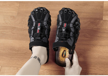 Men plus size Baotou casual sandals summer soft-sole non-slip outdoor beach shoes fashion youth outdoor dual-use sports slippers