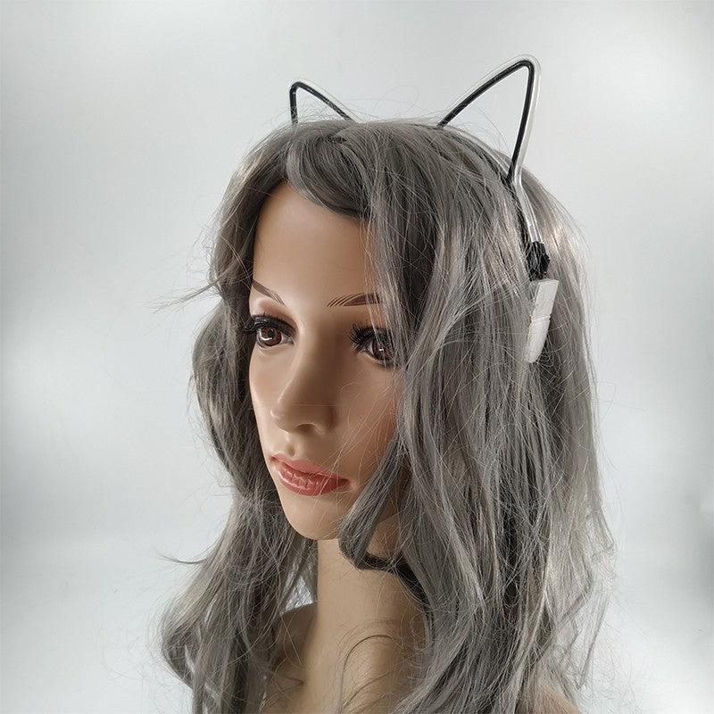 Luminous Cat Ears LED Hair Band Kawaii Accessories Cosplay Supplies Glowing Colorful Headband For Birthday Christmas