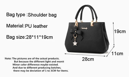 New  Elegant Shoulder Bag for Women Luxury Designer Handbags Female Bags Plum Bowknot Sweet Messenger Crossbody Bag