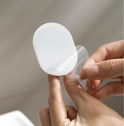 Hot Sale 4Pcs Self Adhesive Clothes Hook Wall Door Hook Bathroom White Towel Hanger Kitchen Wall Hanger Bathroom Accessories