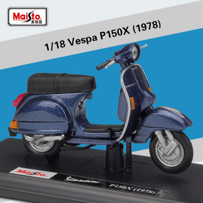 Maisto 1:18 Vespa GT300 Moto de Liga Simulação Diecast Metal Modelo Clássico de Moto Coleção Brinquedo Infantil Presente