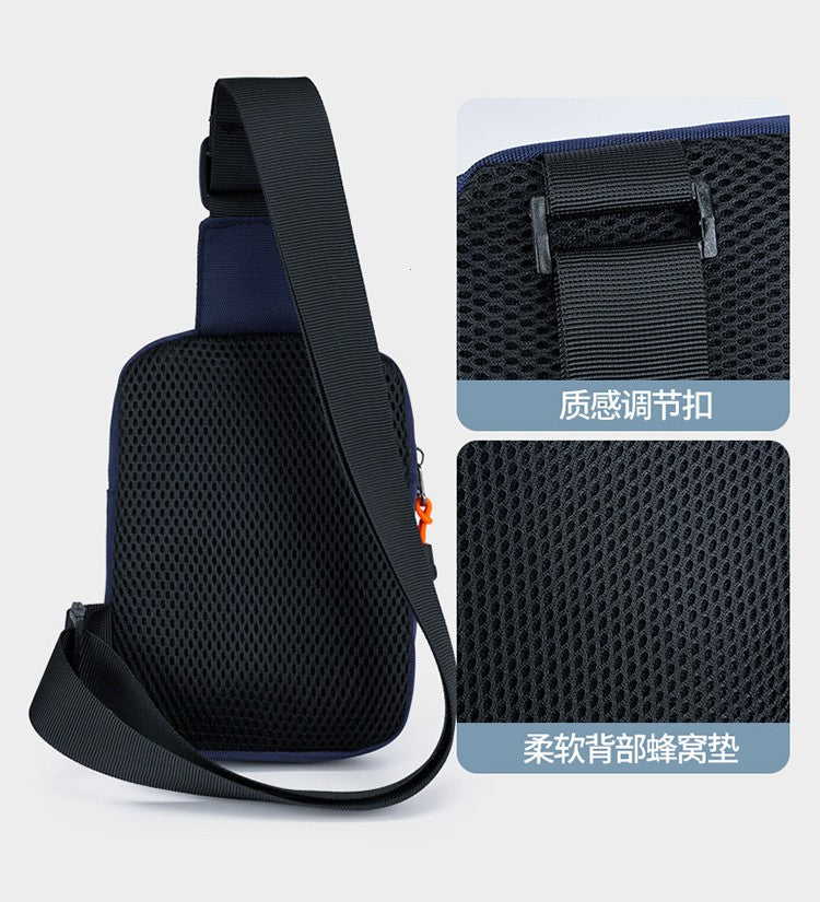 Fashionable Men's Small Shoulder Bag, High-quality and Durable Oxford Cloth Handbag, Portable Crossbody Bag, Flap Mini Waist Bag