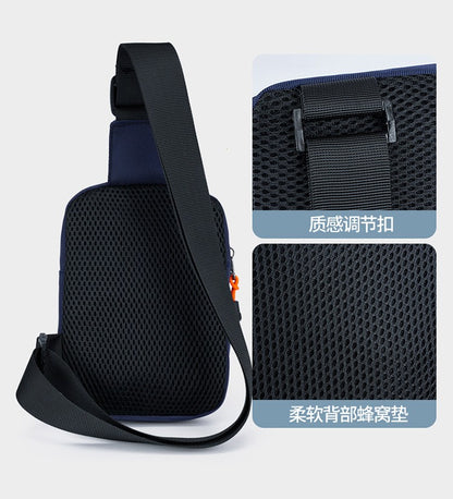 Fashionable Men's Small Shoulder Bag, High-quality and Durable Oxford Cloth Handbag, Portable Crossbody Bag, Flap Mini Waist Bag