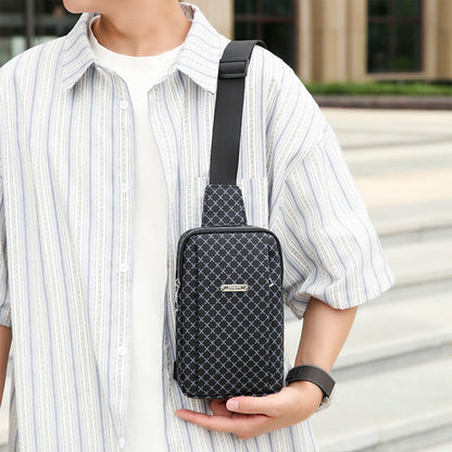 Men's Shoulder Bag, Crossbody Bag, Large-Capacity Casual Lightweight Handbag, Mobile Phone Commuter Backpack