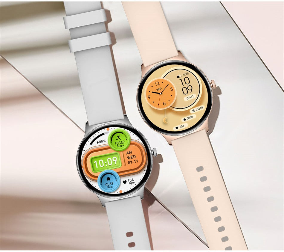 For Huawei New Ultra Slim AMOLED Smart Watch Women Screen Always Display Time Heart Rate BT Calling High-end Fashion Smartwatch