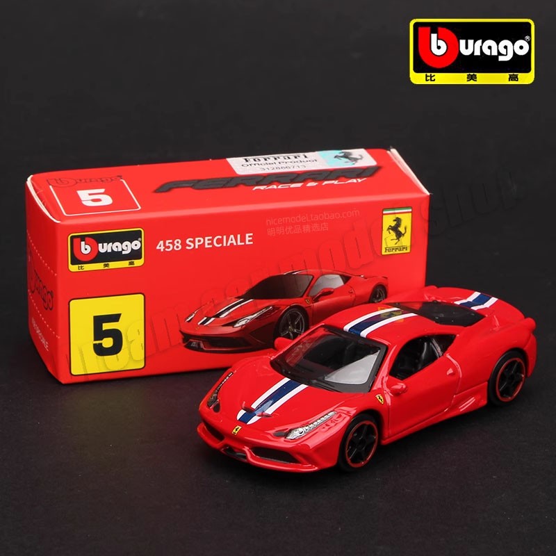 1:64 Bburago Ferrari SP3 812 SF90 F12Tdf F40 488GTB Coleção Modelo de Carro Miniatura Carros Die-Cast Modelos de Carro de Brinquedo Presentes Atacado