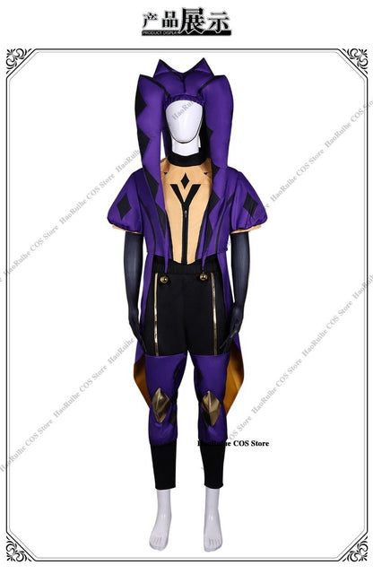Hot The Freak Circus Pierrot Jester Harlequin Cosplay Costume Adult Clown Top Pant Wigs Joker Uniform Halloween Costume Carnival
