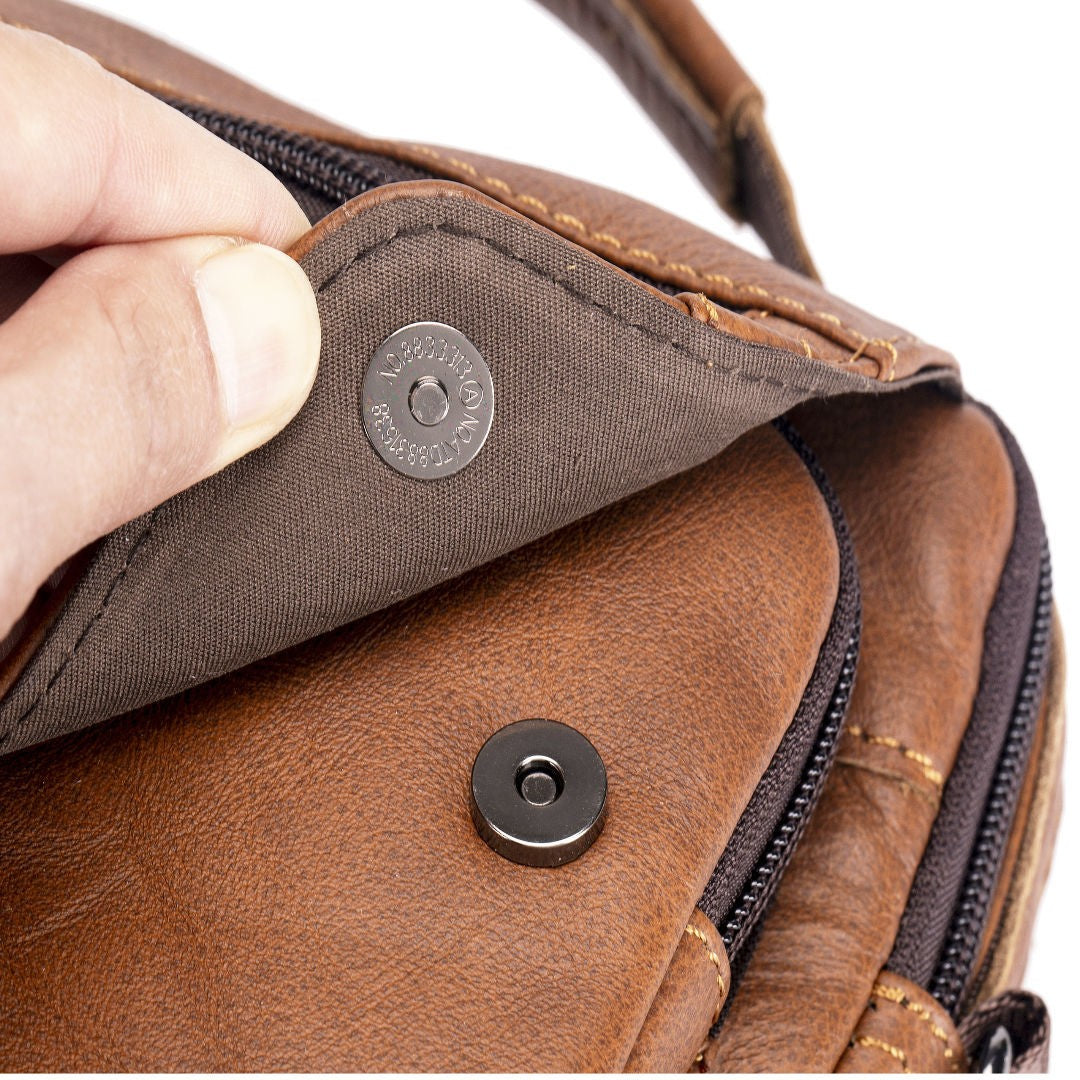 cowhide Large-capacity cowhide men's bag genuine leather single-shoulder bag high quality men's vertical crossbody bag as gift