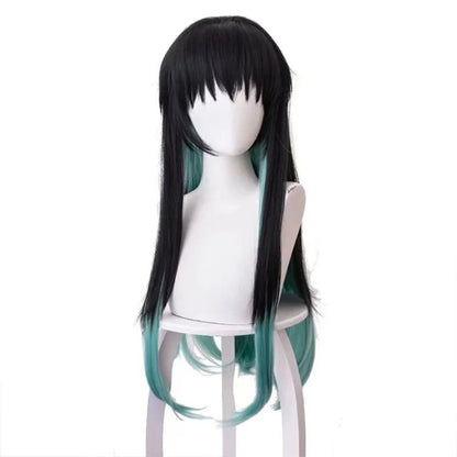 Tokitou Muichirou Demon Slayer Cosplay Wig Synthetic Long Straight Wig Anime Coser Heat Resistant Fiber High Quality Wig Party