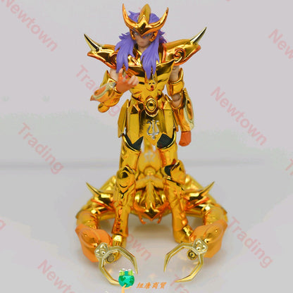SG JModel Mini Cloth Myth DDP EX Cavaleiro de Ouro Milo de Escorpião Com Objeto 100mm Armadura de Metal Boneco D.D.P Tamanho