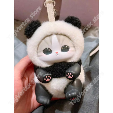 In Stock Genuine Mofusand Cat Series Vinyl Shark Cat Surprised Box Toy Ornaments Surprised Blind Box Bag Plush Keychain Doll