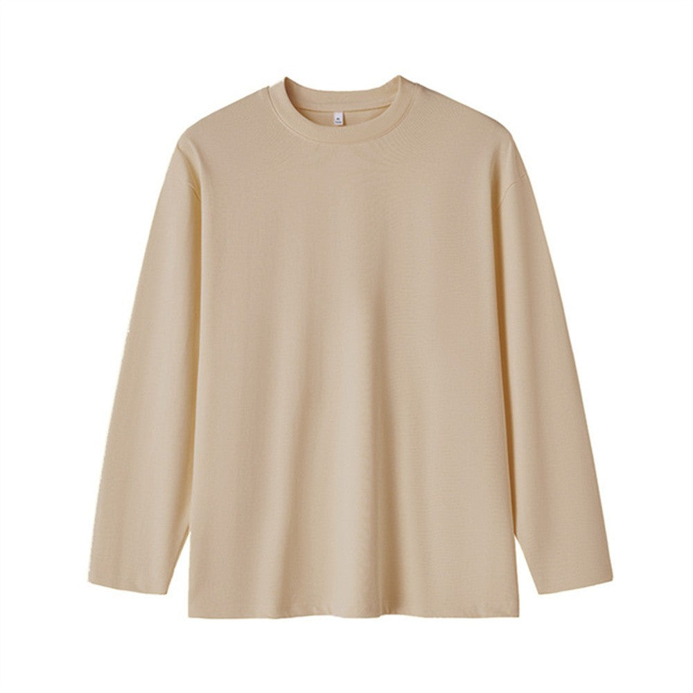 New Long Sleeve t shirt for Men Autumn Fashion Cotton Solid Color t-shirts Cozy Streetwear Men's t-shirt 5XL Baggy Korean Trendy