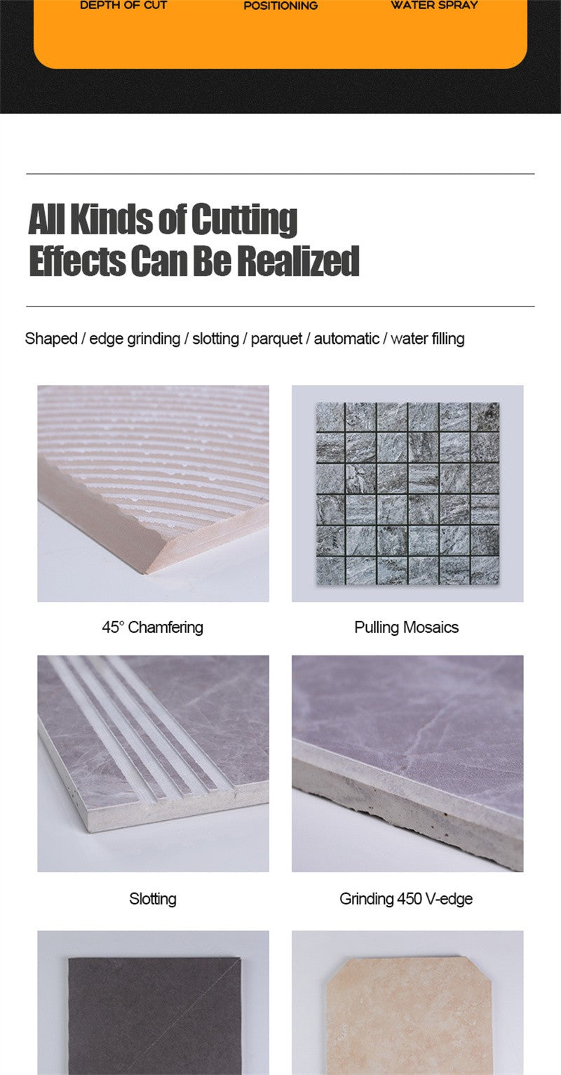 Máquina de corte de azulejos totalmente automática de alta qualidade Máquina de chanfrar de alta potência Processamento de azulejos Laje de rocha Material de mármore