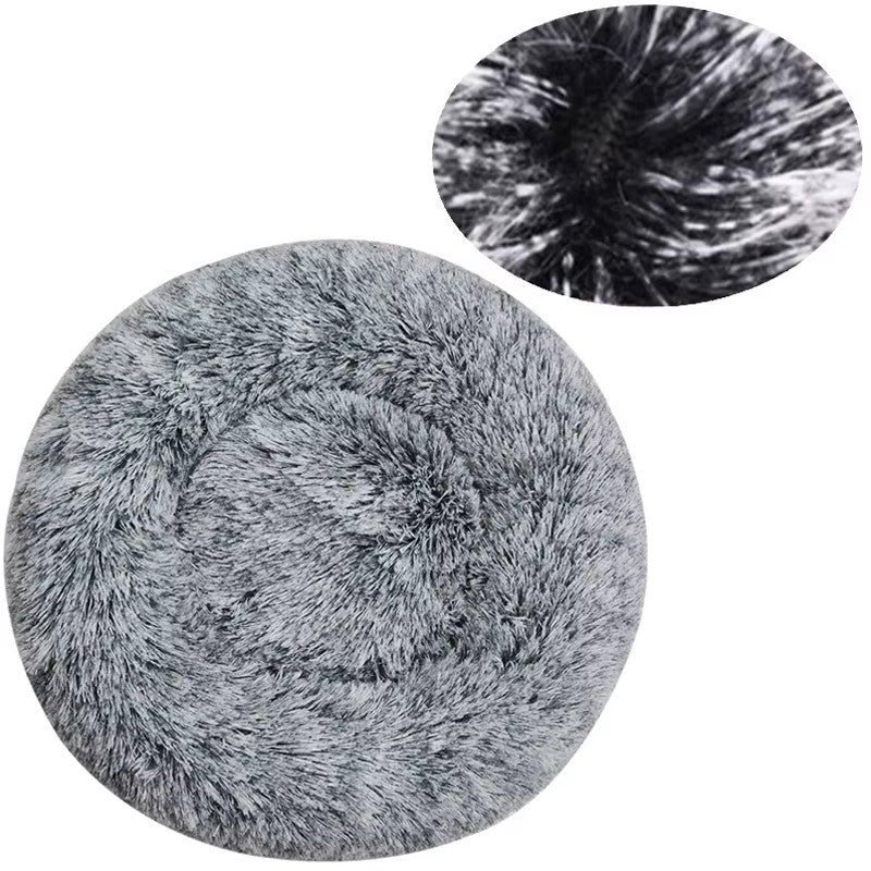 Cama para animais de estimação macia e quente com pelúcia longa, adequada para animais de estimação de pequeno a médio porte, adequada para gatos e cães, lavável na máquina