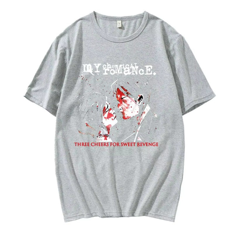 Hot Sale Couple Tshirts My Chemical Romance Mcr Dead Emo Popular Style 100% Cotton T-shirts Fashion Funny Comfortable T-shirt